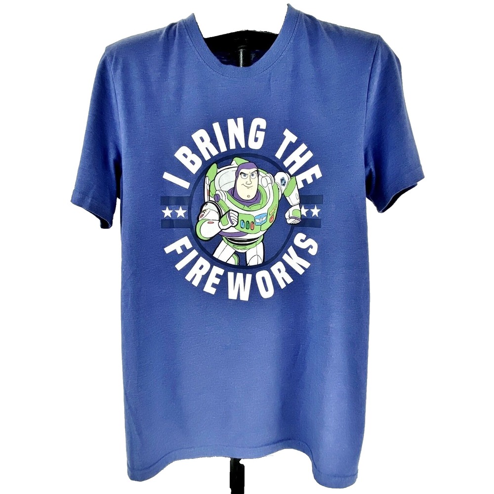 Disney Toy Story Buzz Lightyear T Shirt Men's S Short Sleeves Top 4th of July